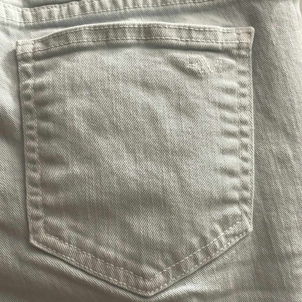 Rebecca Minkoff sunset flare midrise Jean in baby blue with distressed knee - Picture 11 of 11